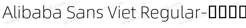 Alibaba Sans Viet Regular字体转换